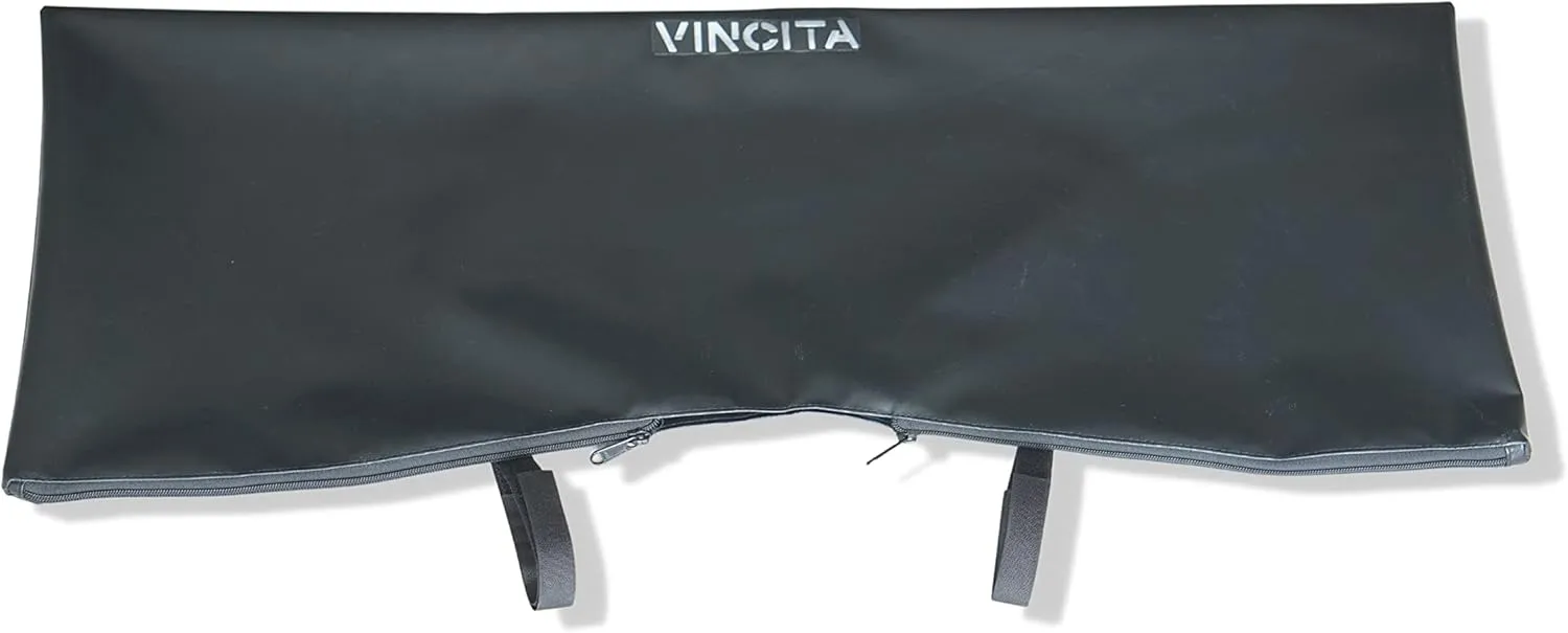 Vincita Water-Resistant Durable Handlebar Rain Cover Bike Cover for Road Bicycles, Bikepacking Accessories (Waterproof/Black)