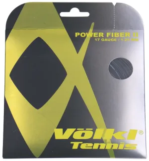 Volkl Power Fiber II Tennis String - Black - 17g/(1.20mm)