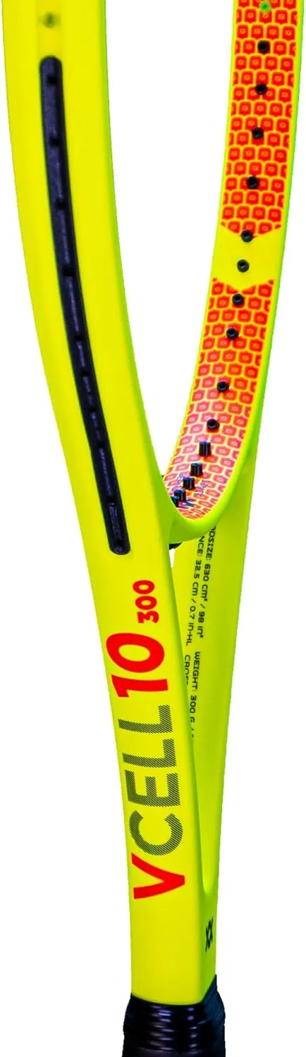 VOLKL V-Cell 10 300g | Tennis Racquet | Featuring REVA & Super Grommets | 300g or 10.6oz. | Grip Sizes: 1-5 | *UNSTRUNG*