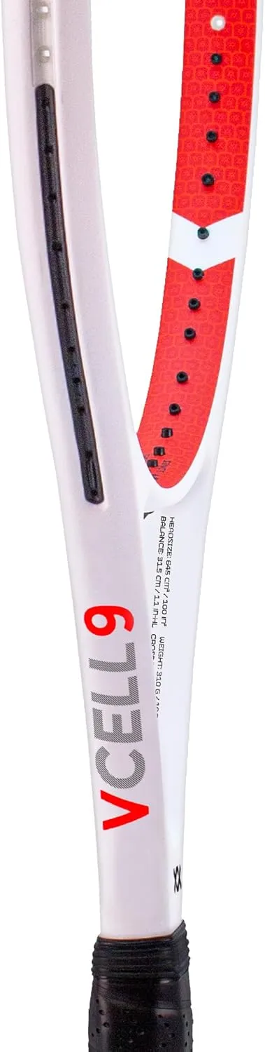 VOLKL V-Cell 9 | Tennis Racquet | 104 Head Size | Featuring REVA, Super Grommets and V-Sensor Handle | Grip Sizes 1-5 | *UNSTRUNG*