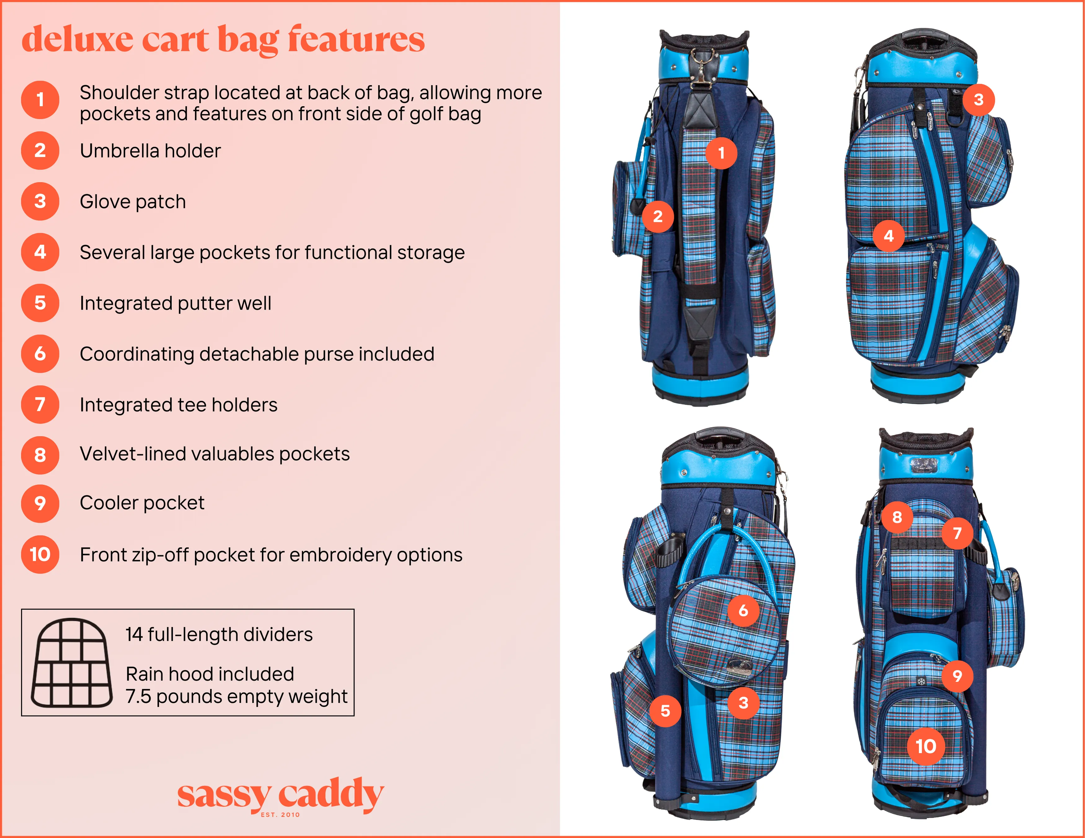 Wales Women's Golf Cart Bag