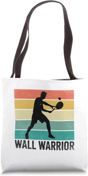 Wall Warrior Padel Sports Athlete Game Players Tote Bag