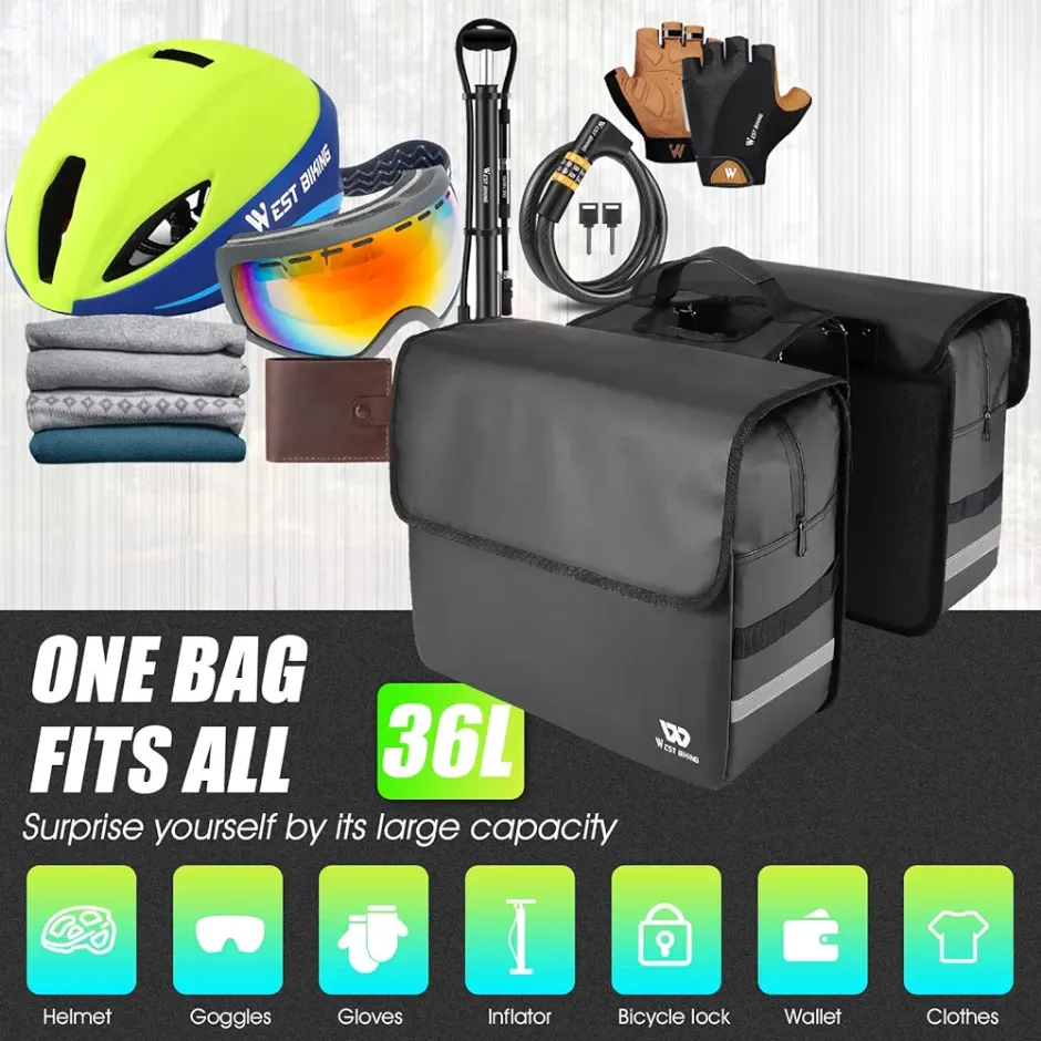 Water Proof Brief Case Saddle Bags
