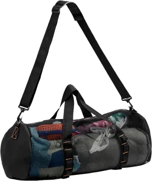 Waterproof Beach Bag, Large Capacity Mesh Equipment Bag, Foldable Mesh Dive Bag Beach Mesh Backpack Mesh Duffel Bag For Travel, Storage Swim Beach