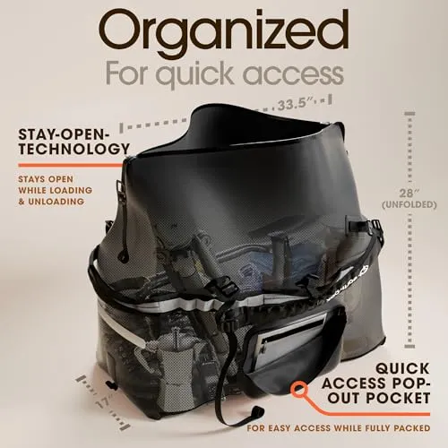 Waterproof Duffel Bag-Large Dry Bag 1680D TPU Waterproof Bags-Heavy Duty Camping Bag