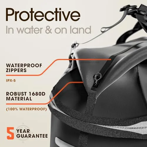 Waterproof Duffel Bag-Large Dry Bag 1680D TPU Waterproof Bags-Heavy Duty Camping Bag