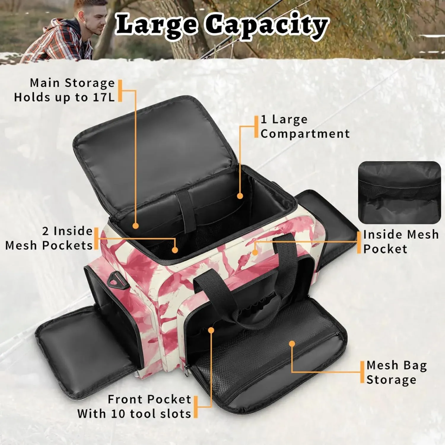 Waterproof Tactical Duffle Bag 25" Carry On Bag for EMT Tear-Resistant Gym Bag with Multi-Pocket & OSHA Reflective Travel Bags for Men Women Ballet Dancer Watercolor