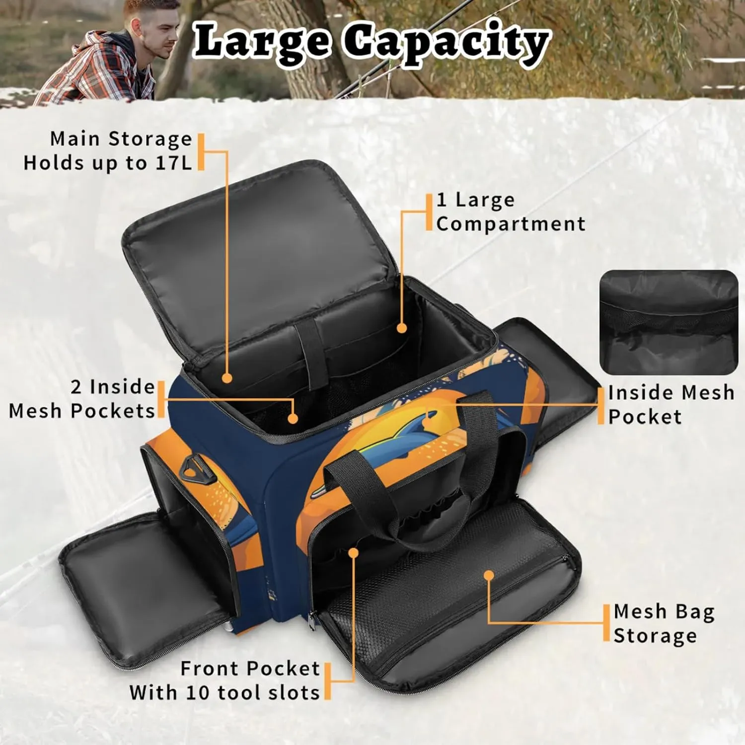 Waterproof Tactical Duffle Bag 25" Carry On Bag for EMT Tear-Resistant Gym Bag with Multi-Pocket & OSHA Reflective Travel Bags for Men Women Dolphins Ocean Sun