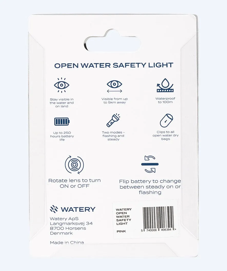 Watery waterproof LED light for ocean bag - Pro - Pink