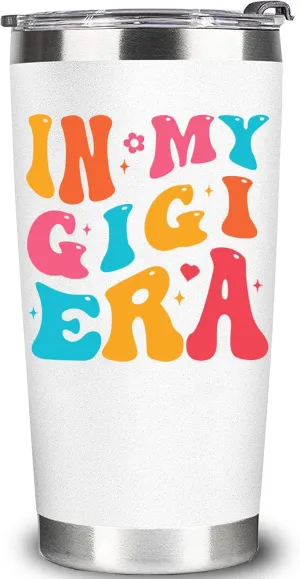 WECACYD Gigi Cup Tumbler with Lid And Straw - 20oz - Gifts for Grandma, Grammy, Christmas, Mother's Day