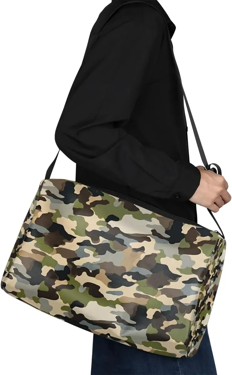 Weekend Bag Abstract Exquisite Colorful Printings Lightweight Carry On Duffel Bag Waterproof Gym Bag Pu Leather Duffle Bag for Workout Travel Sport