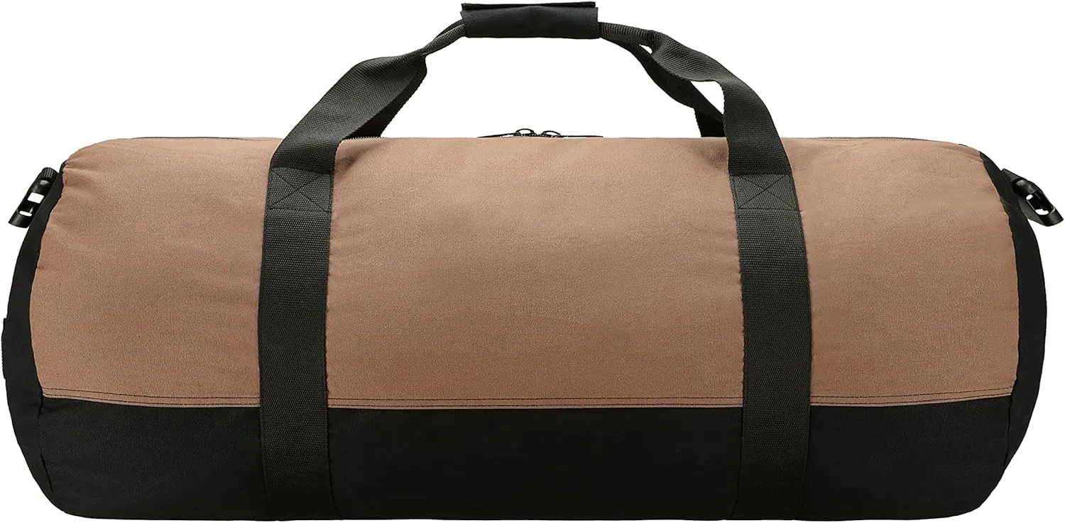 WHITEDUCK Heavy Duty Canvas Duffel Bag for Men and Women - Foldable Military Army Style Duffel Bag, with Full Length Zipper- Outdoors, Travel, Gym & Storage