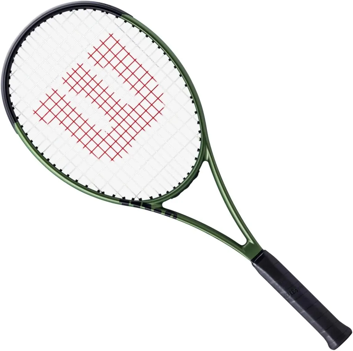WILSON Blade Team V8 Strung Tennis Racquet - Economical Quality Intermediate Racquet - 4-3/8 Grip, Green & Black