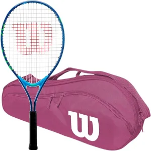 Wilson US Open Junior Tennis Racquet Bundled with an Advantage 2.5 Tennis Bag - Perfect Starter Set for Kids Age 3-10