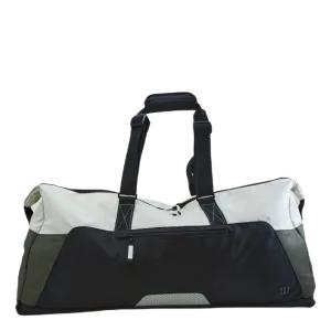 Women's Racket Bag Cream/forest Green/black