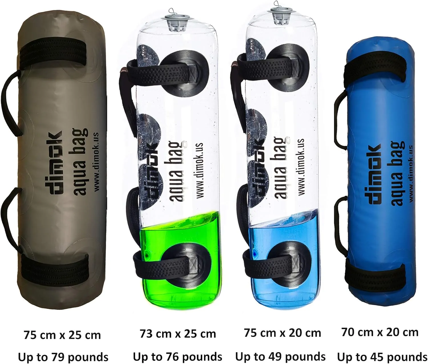 Workout Sand Bag Water Aqua Bag Training Weight Bag Military Sandbag for Fitness 45-80 LBS - Full Body Heavy Equipment