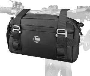WOTOW Bike Handlebar Bag - 3 in 1 Multifunctional Top Tube Bike Bag, Waterproof Bicycle Frame Bag 2.2L Storage Pouch Pack with Shoulder Strap Mountain Bike Accessories for Road Cycling Travel