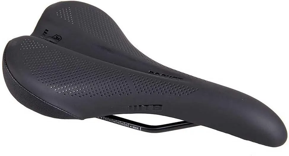 WTB Rocket E-Bike Saddle - Thick Padding, Contoured Whale-Tail Design for Comfort & Power, Microfiber Cover, Ideal Electric Bike Saddle for Trail Riding