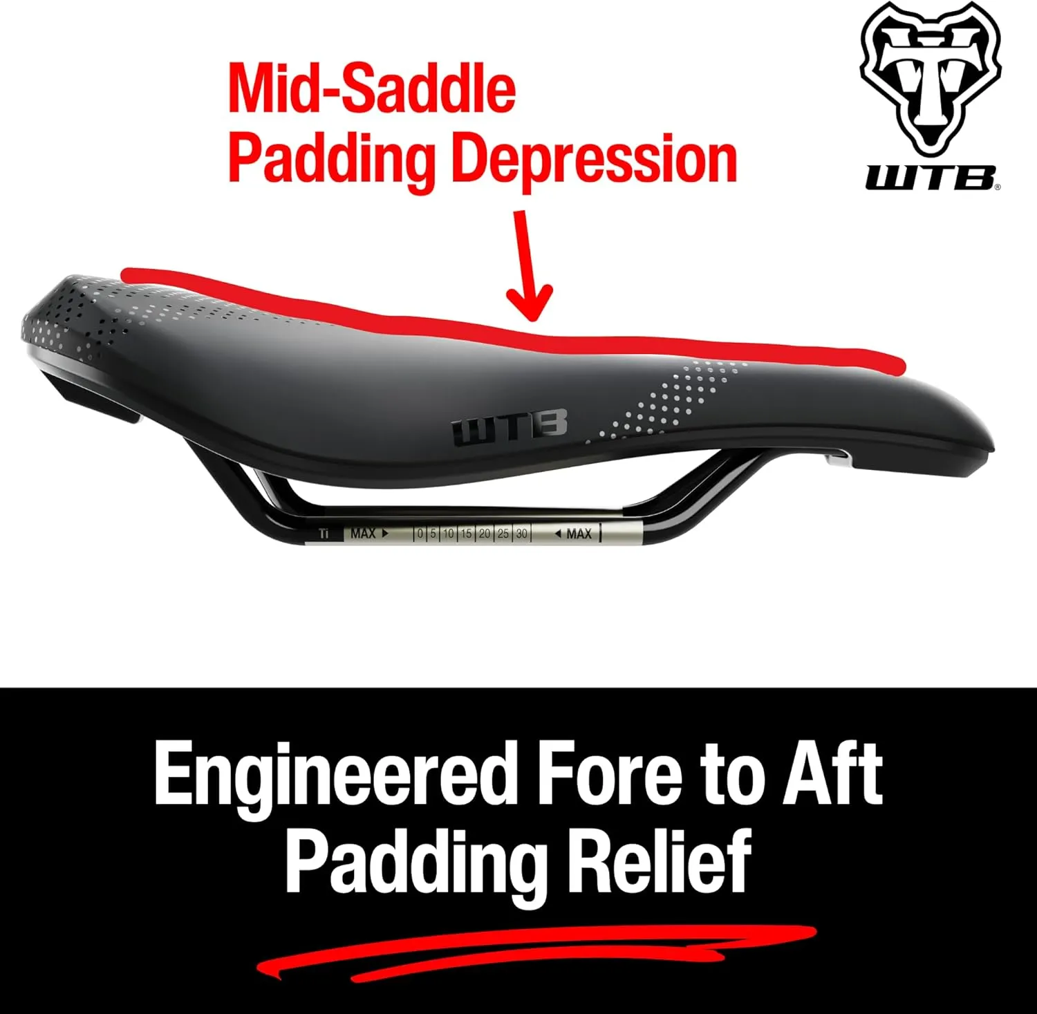 WTB Solano Bike Saddle, Fusion Form Base, Enhanced Padding, Perineal Support, Short Length Design, Gravel, Adventure Road, Mountain, Available in Wide or Medium with Carbon, Chromoly, or Titanium Rail