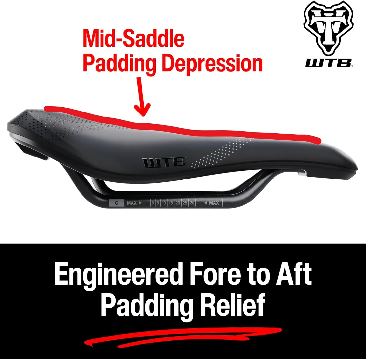 WTB Solano Bike Saddle, Fusion Form Base, Enhanced Padding, Perineal Support, Short Length Design, Gravel, Adventure Road, Mountain, Available in Wide or Medium with Carbon, Chromoly, or Titanium Rail