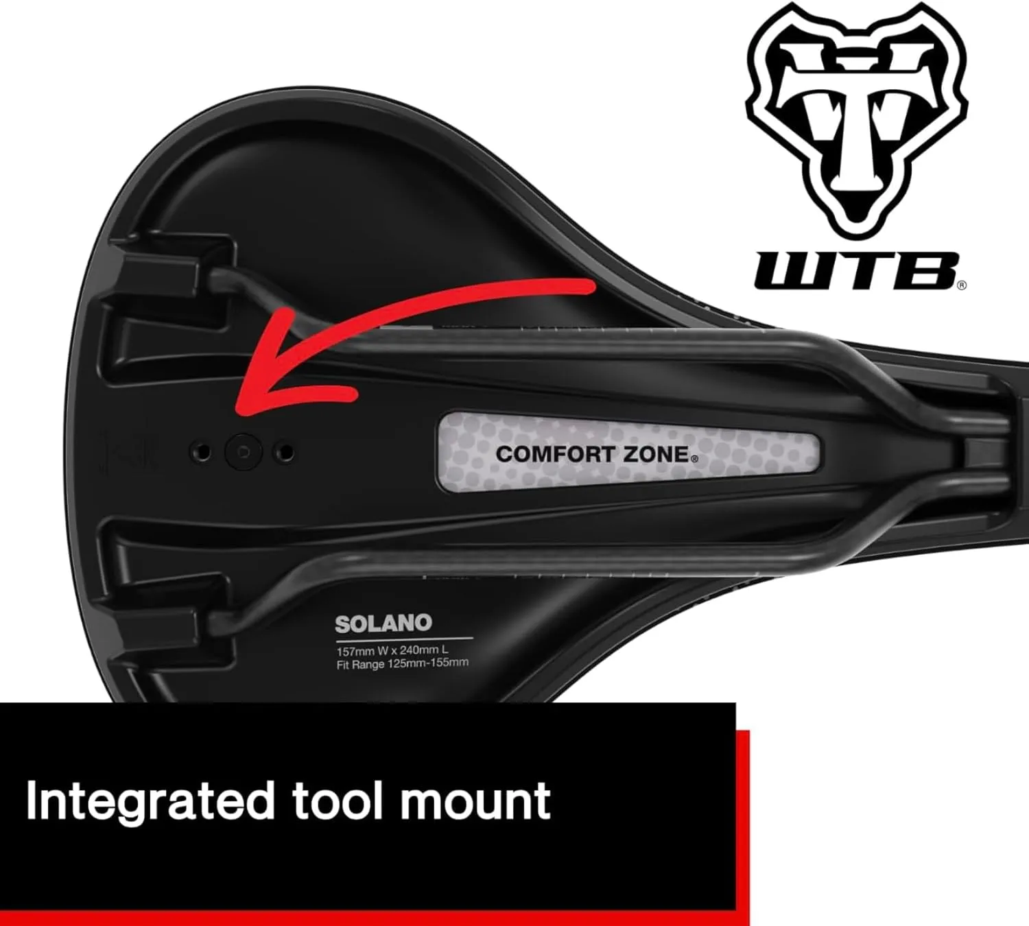 WTB Solano Bike Saddle, Fusion Form Base, Enhanced Padding, Perineal Support, Short Length Design, Gravel, Adventure Road, Mountain, Available in Wide or Medium with Carbon, Chromoly, or Titanium Rail