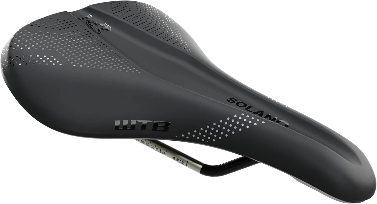 WTB Solano Bike Saddle, Fusion Form Base, Enhanced Padding, Perineal Support, Short Length Design, Gravel, Adventure Road, Mountain, Available in Wide or Medium with Carbon, Chromoly, or Titanium Rail
