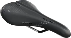 WTB Solano Wide Bike Saddle, Cromoly Rail, Fusion Form Base, Enhanced Padding & Perineal Support, Short Length Design for Gravel, Adventure Road & Mountain