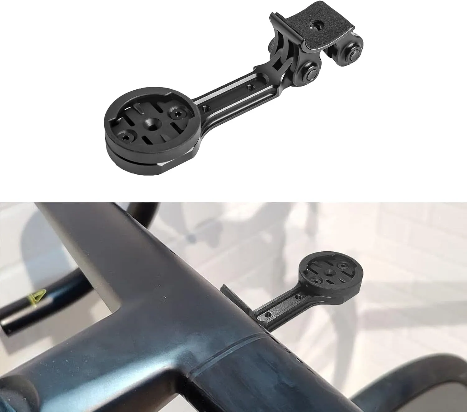 Xotic Tech Computer Mount Adjustable Angle Holder Compatible with Colnago CC01 V4Rs C68 Integrated Handlebar, Compatible with Garmin or Wahoo