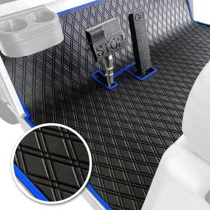 Xtreme Mats Club Car Compatible Golf Cart Mat, Full Coverage Rubber Floor Liner - Fits Club Car DS (1982-2013) and Villager (1982-2018)
