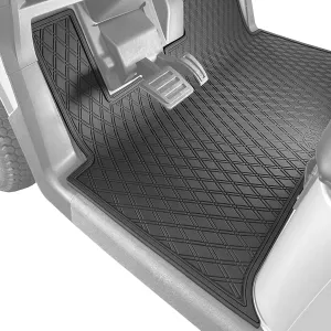 Xtreme Mats Floor Mat Liner for Golf Carts - Fits E-Z-GO RXV (2024 ) / Valor (2024 ) and Elite - Custom Fit Durable Rubber Golf Car Floor Mat (All Black)