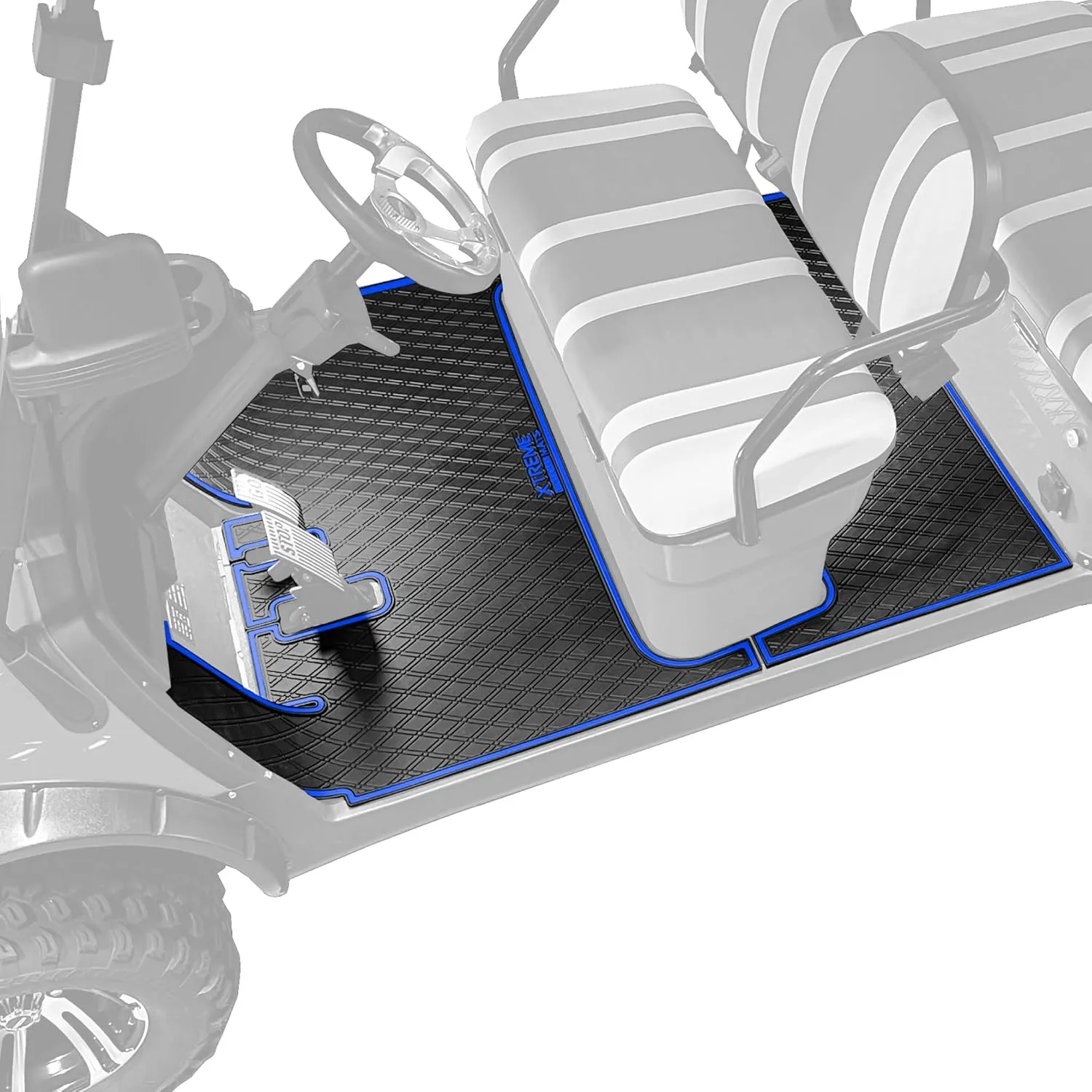 Xtreme Mats ICON Compatible, Full Coverage Golf Cart Floor Liner - Compatible with ICON and Advanced EV (Gen1) Golf Carts - Choose Your Color/Style