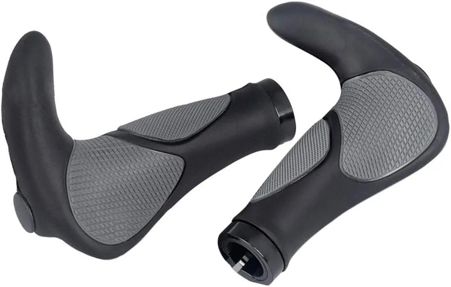 Yakamoz Ergonomics Comfort Design Bike Grips Bicycle Handlebar Grips with Anti-Slip Locking Ring for Cycling MTB Mountain Road Folding Bike 7/8" Dia. Handle Bar