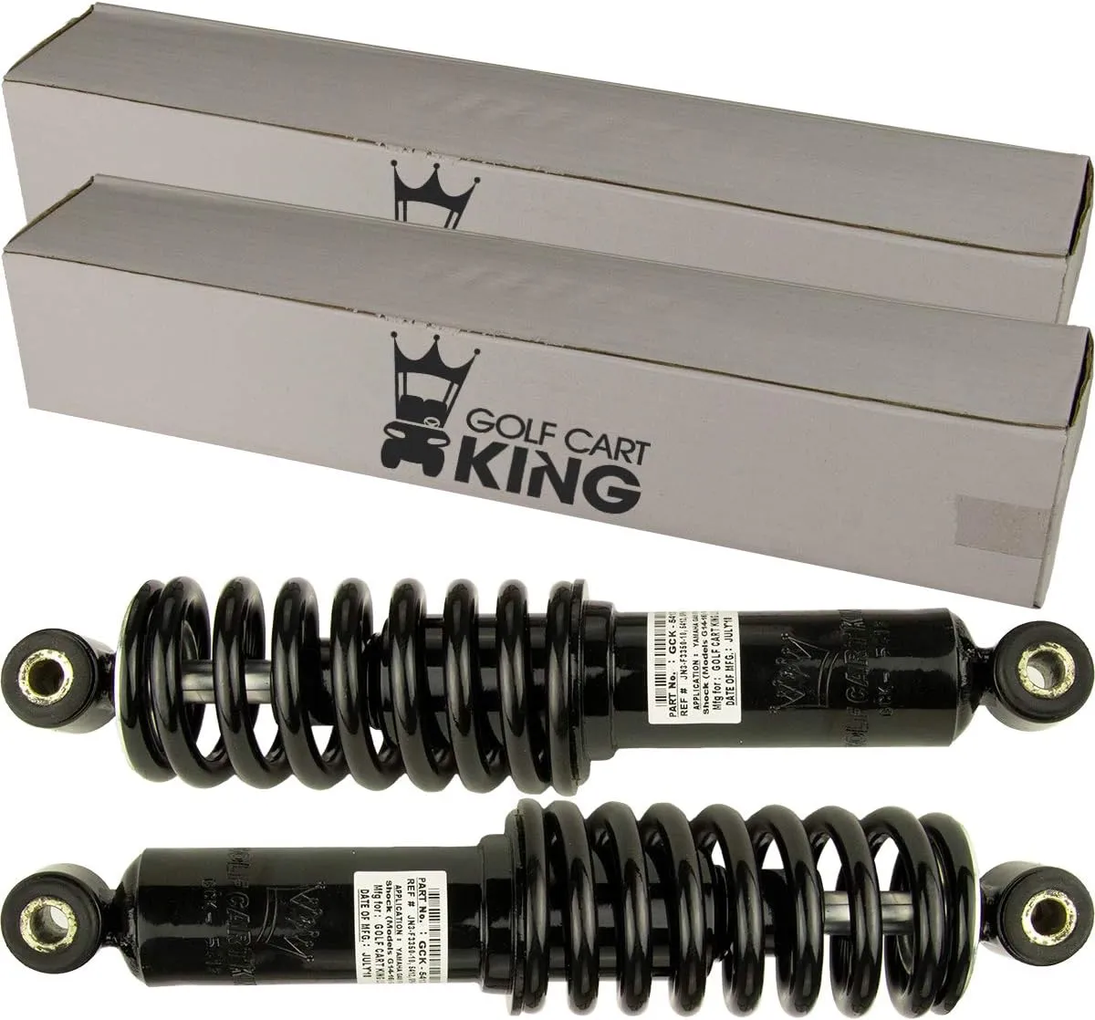 Yamaha G14, G16 4-Cycle Gas Golf Cart Front Coil Shock - Set of TWO