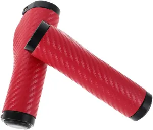 Yardwe 1Pair Ergonomic PU Leather Bike Handle Grips Non Slip Shock Absorbing Grips for Mountain Biking Stylish Cycling Accessories for Comfortable Riding Adventures