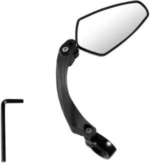 Yardwe 2pcs Rotatable Bike Rearview Mirror Cycling Mirror for Enhanced Safety Lightweight and Easy to Install for Various Bike Models High-brightness Reflective Lens