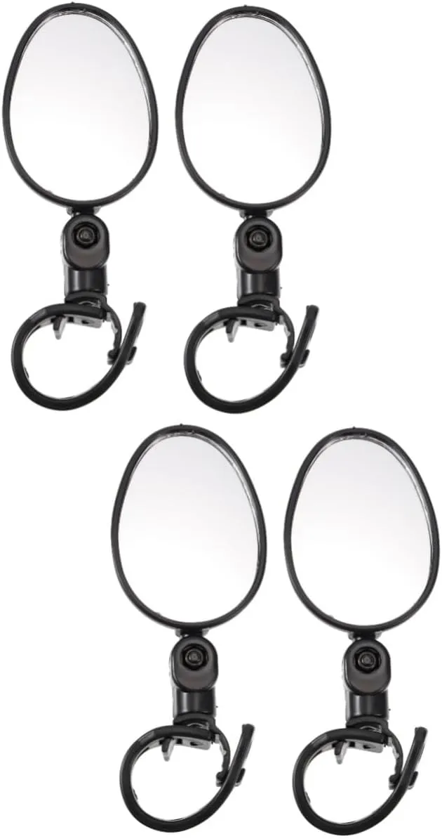 Yardwe 2sets Safety Cycling Bike Rear View Mirrors Easy Install Handlebar Accessory 2pcs*2