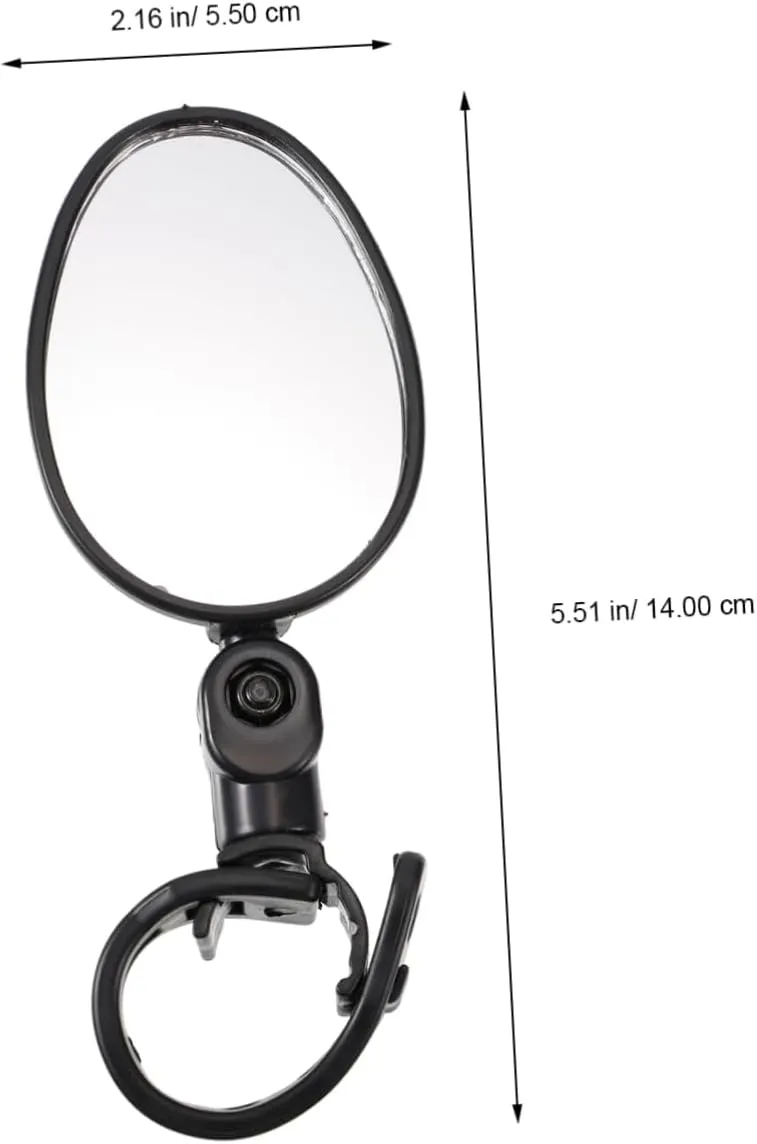 Yardwe 2sets Safety Cycling Bike Rear View Mirrors Easy Install Handlebar Accessory 2pcs*2