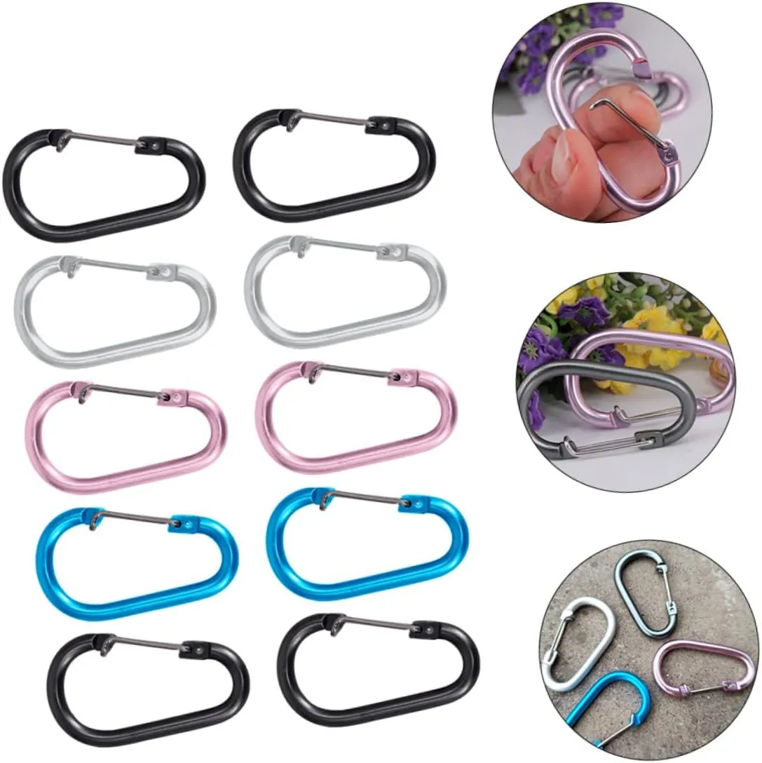YARNOW Carabiner Running Water Bottle Sling Carrier Camping Key Chains Jar Warmer Holder Drink Bottle Carrier