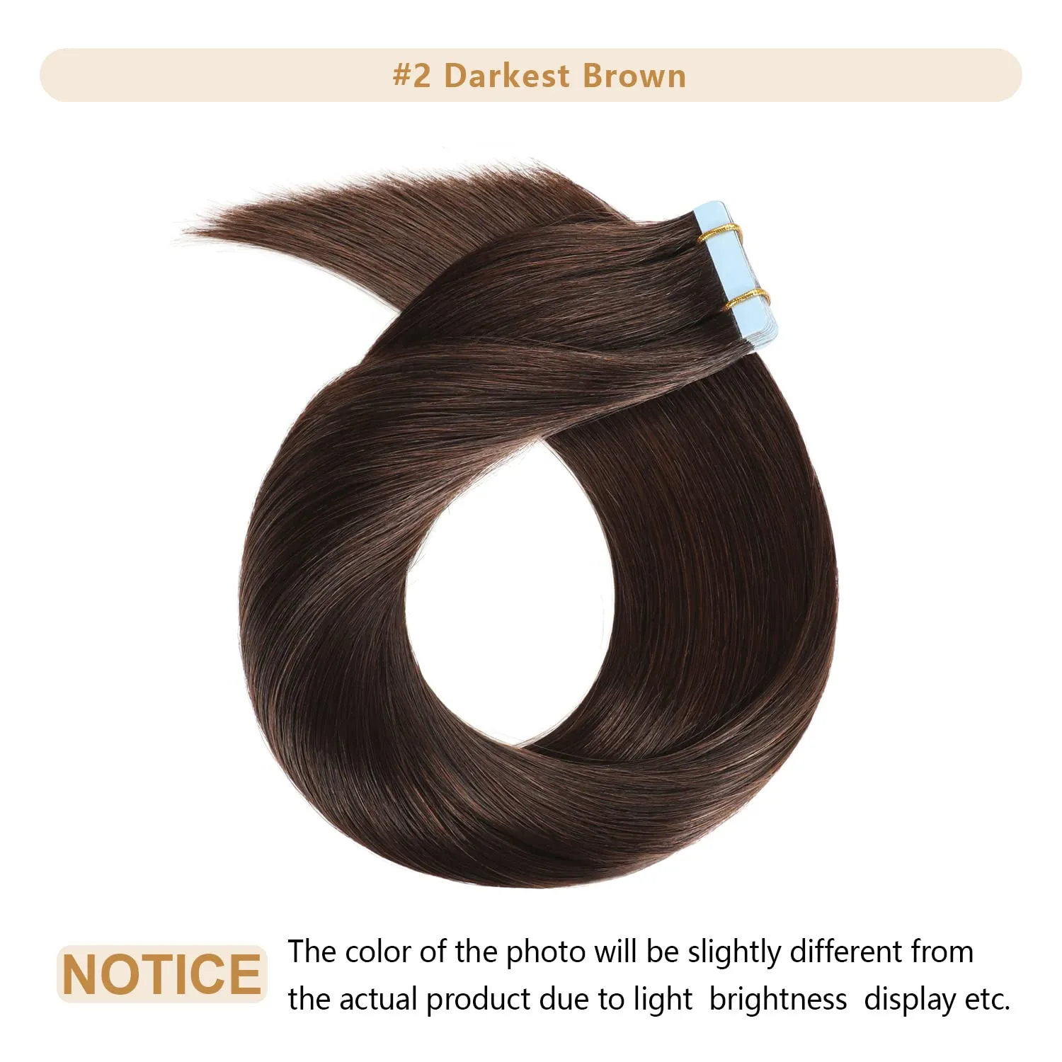 YILITE Dark Brown Tape in Hair Extensions Human Hair 22 inch 20pcs 50g Silky Straight Hair Extensions Tape ins,Real Remy Human Hair Tape in Hair Extensions(22inch #2 Dark Brown)