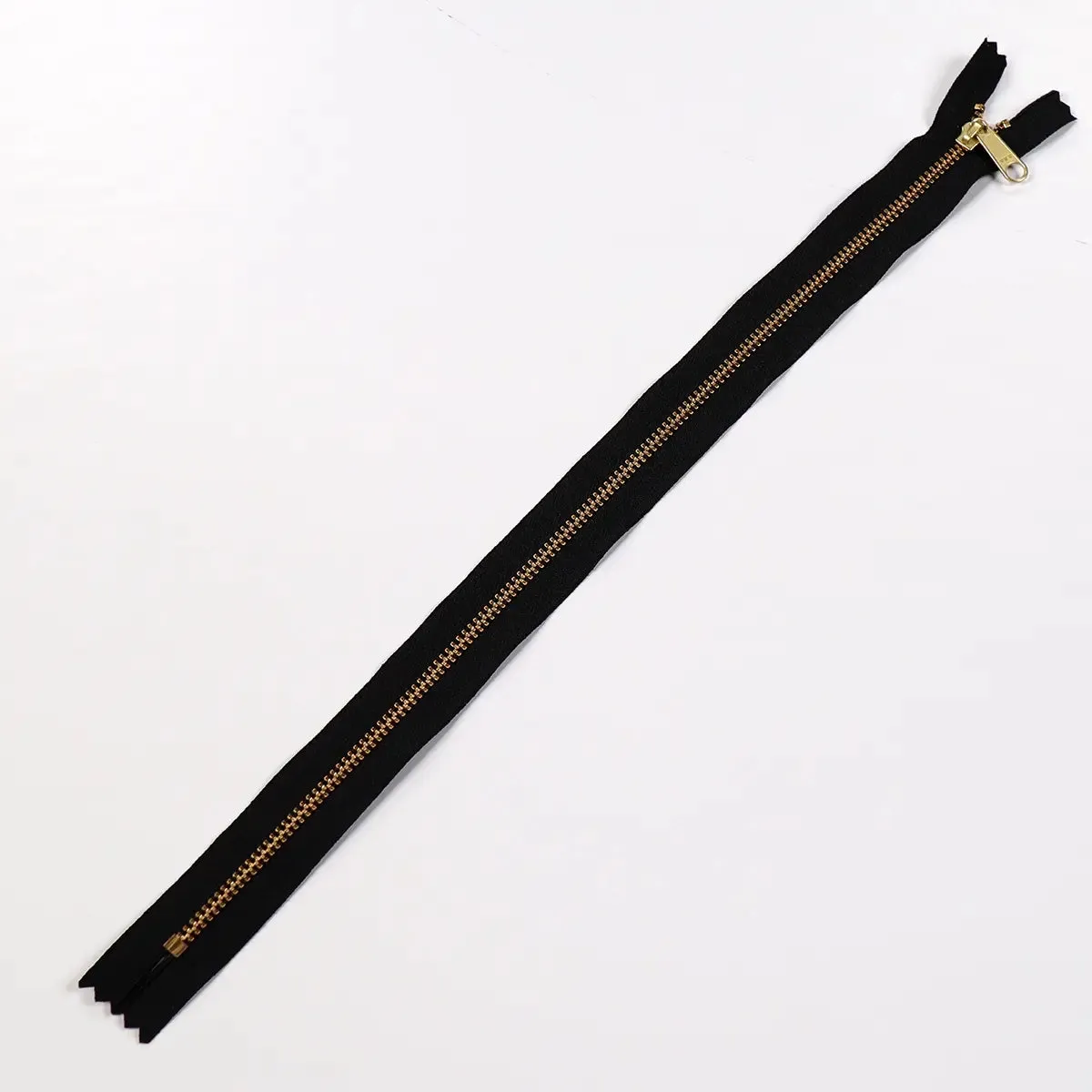 YKK 4.5 Brass Bag Zipper Long Pull 14 Inch