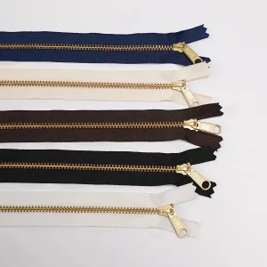 YKK 4.5 Brass Bag Zipper Long Pull 14 Inch