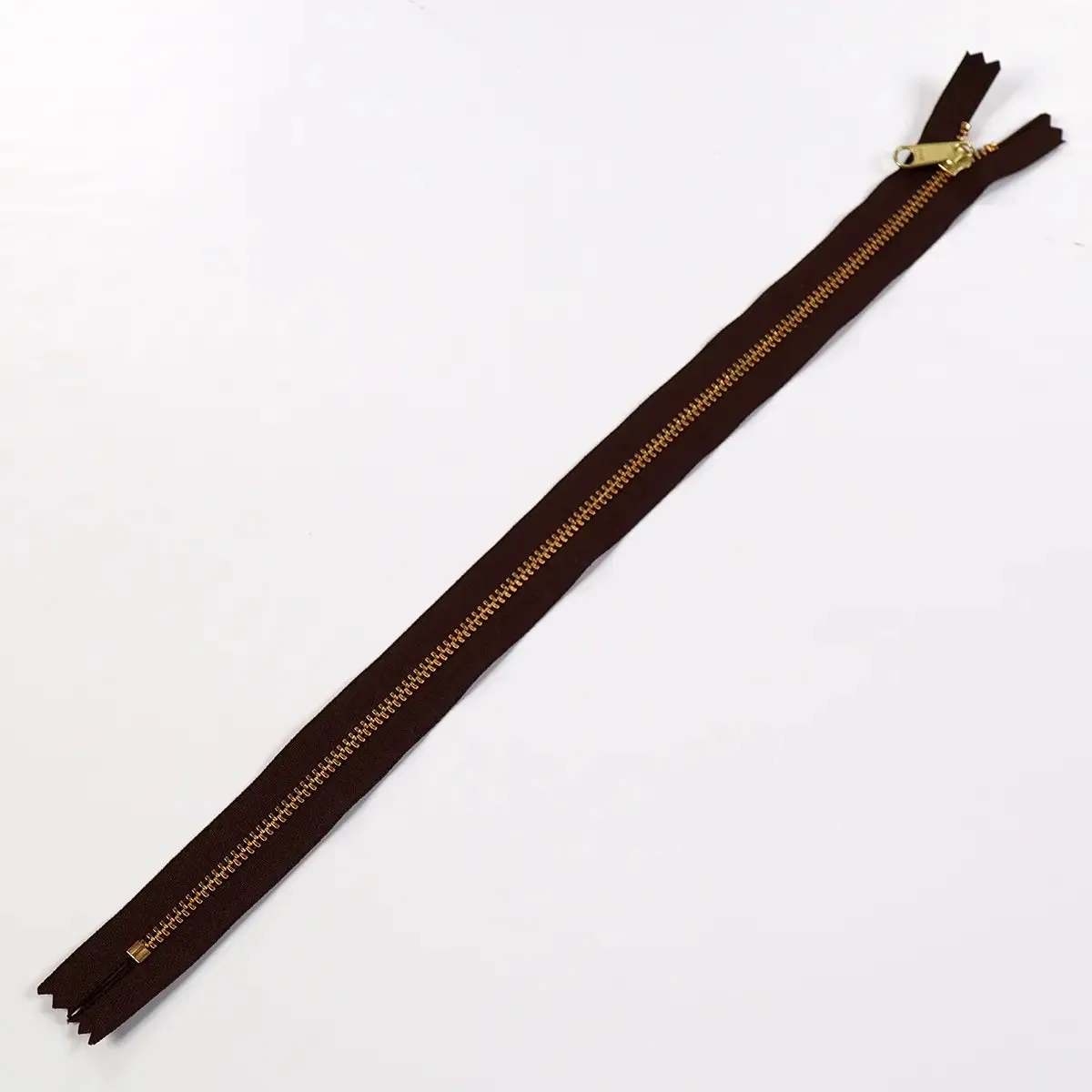 YKK 4.5 Brass Bag Zipper Long Pull 14 Inch