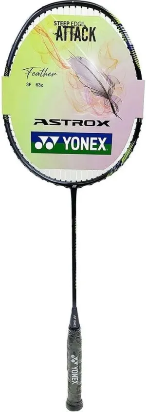 Yonex Astrox 22F, FG5 PreStrung Badminton Racquet Black/Lime