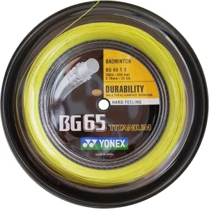 Yonex BG65 Titanium String Reel for Badminton Racquet 200 Meter - Lemon Yellow Color