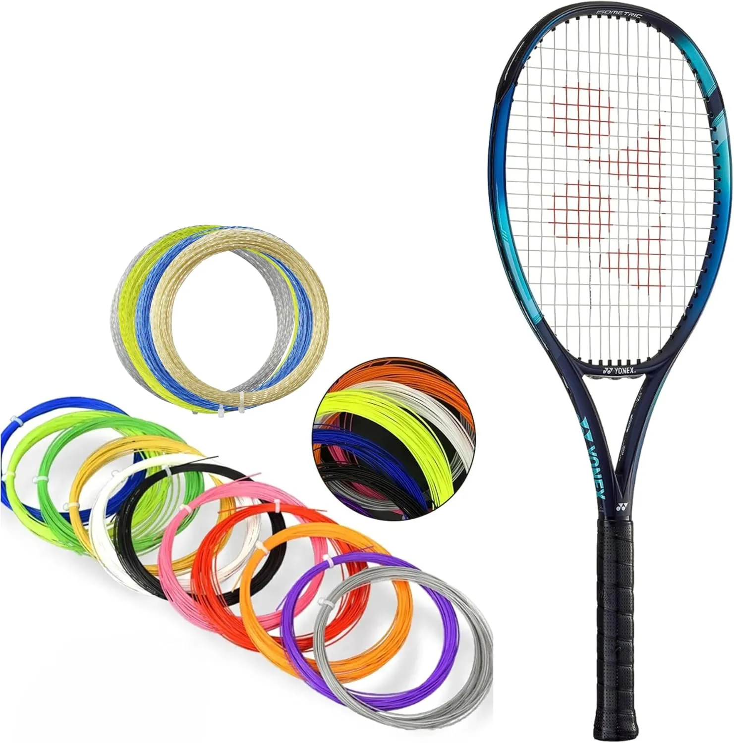Yonex EZONE 100 Plus Sky Blue (7th Gen) Tennis Racquet - Custom Option