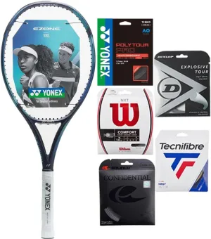 Yonex Ezone 100L Sky Blue 16X19 Tennis Racket - Strung with Your Choice of String & Tension