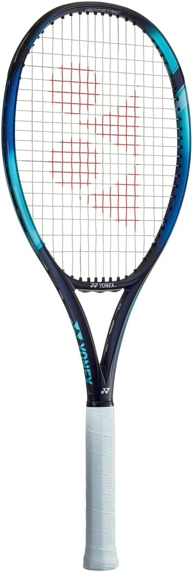 Yonex EZONE 100L Sky Blue Tennis Racquet (7th Gen) - Strung with Synthetic Gut Racket String in Your Choice of Colors - Lighter Weight for Improved Maneuverability