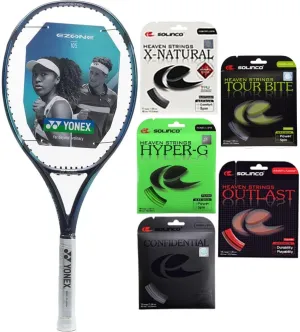 Yonex Ezone 105 Blue 16X19 Tennis Racquet - Strung with Your Choice of SOLINCO String and Tension