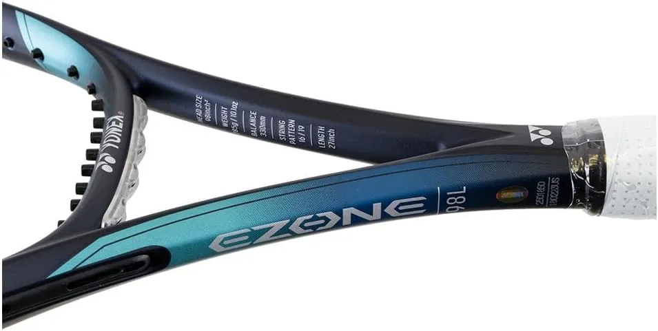 Yonex EZONE 98L Sky Blue Tennis Racquet (7th Gen) - Strung with Synthetic Gut Racket String in Your Choice of Colors - Improved Stability & Precision