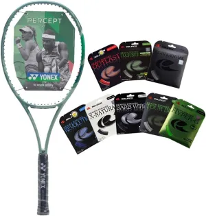 Yonex Percept 97 Olive Green Tennis Racquet, Flexible Racquet with Precision and Feel - Strung with Your Choice of SOLINCO String and Tension
